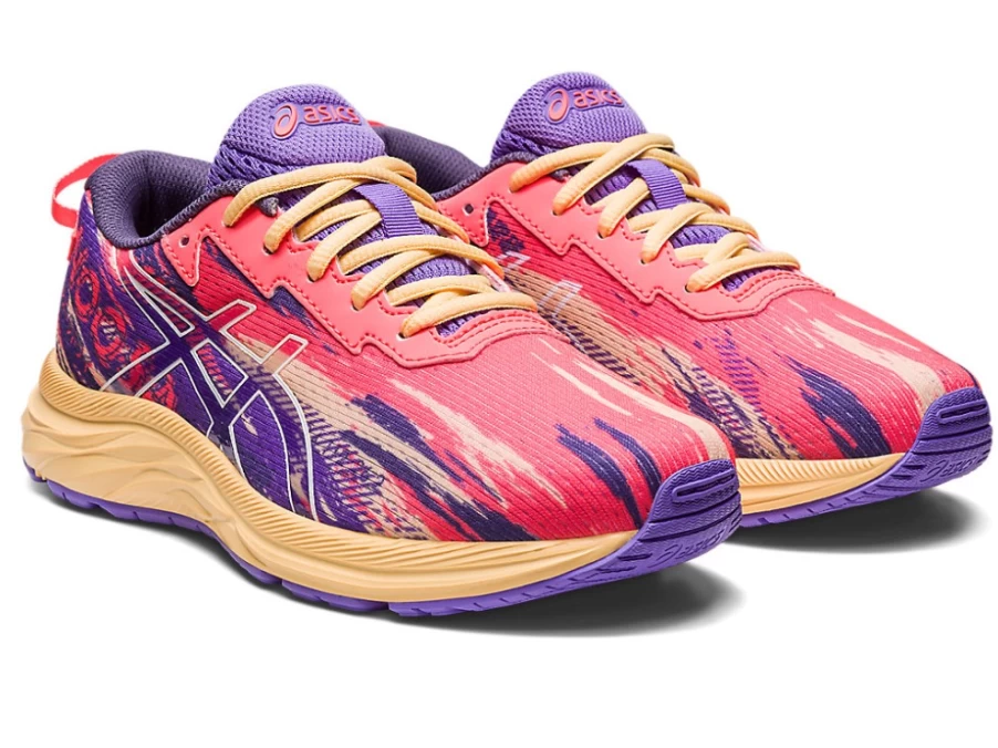ASICS GEL-NOOSA TRI 13 Kids Running Shoes - Blazing Coral/White - Grade School Sneakers