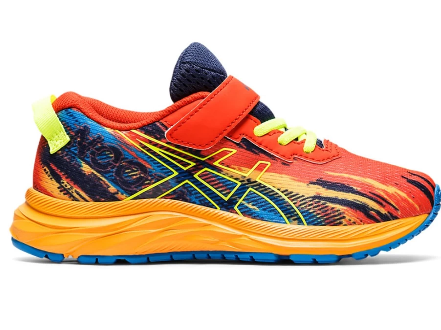 ASICS Kids' PRE NOOSA TRI 13 Preschool Running Shoes - Cherry Tomato/Safety Yellow