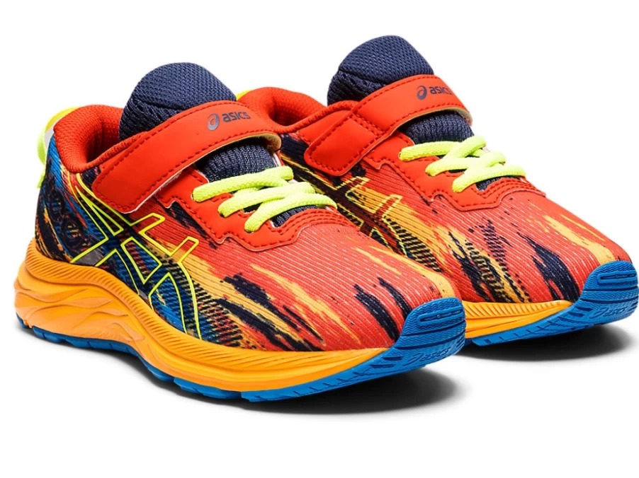 ASICS Kids' PRE NOOSA TRI 13 Preschool Running Shoes - Cherry Tomato/Safety Yellow