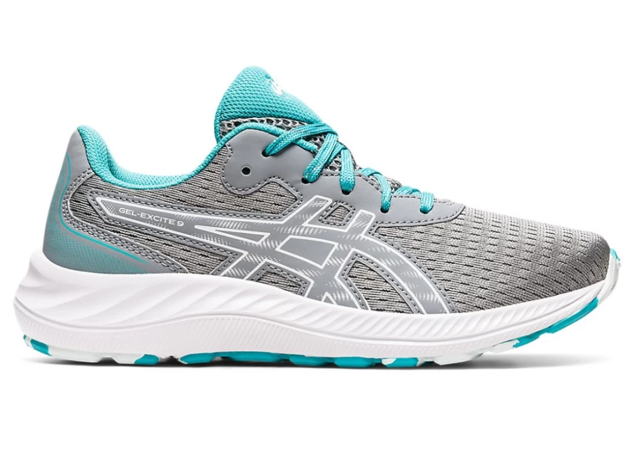 ASICS GEL-EXCITE 9 Kids' Running Shoes - Sheet Rock/White - Grade School Athletic Sneakers