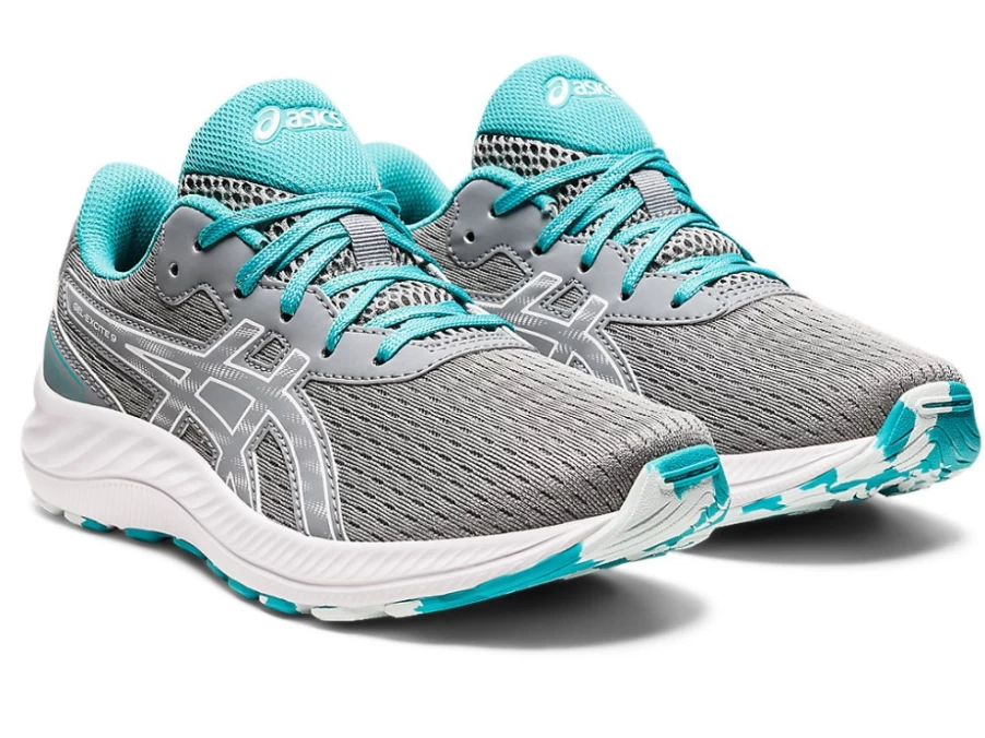 ASICS GEL-EXCITE 9 Kids' Running Shoes - Sheet Rock/White - Grade School Athletic Sneakers