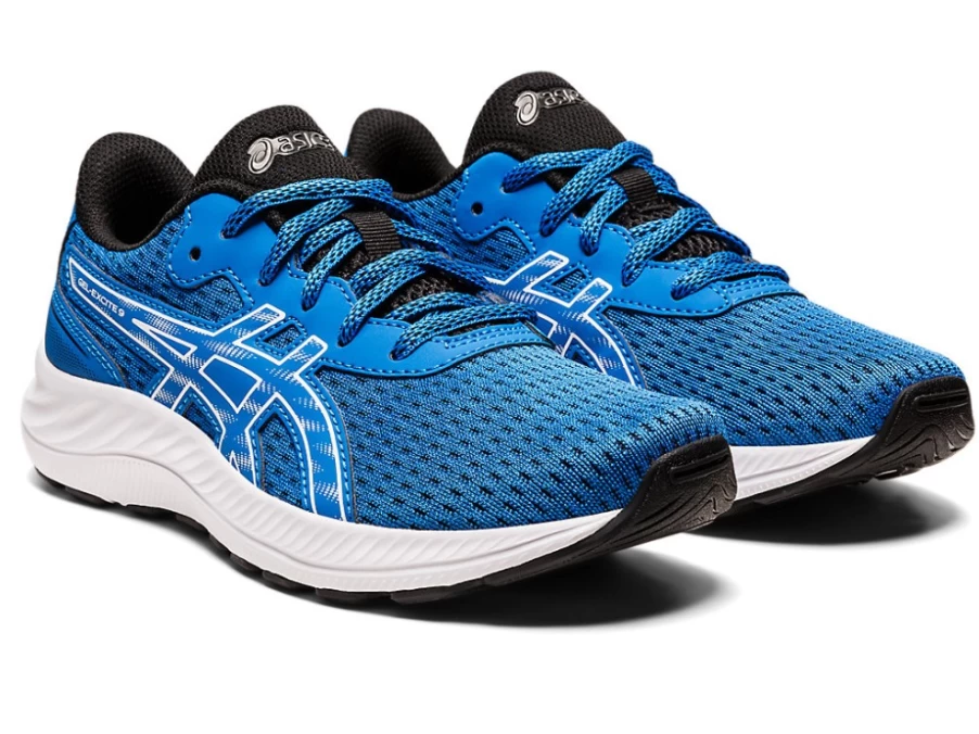 ASICS GEL-EXCITE 9 Kids' Running Shoes - Electric Blue/White - Grade School Athletic Sneakers