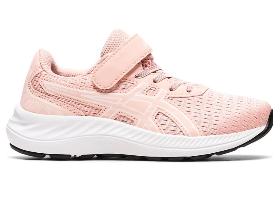 ASICS Kids PRE EXCITE 9 Preschool Shoes - Frosted Rose/White - Lightweight Running Sneakers for Children