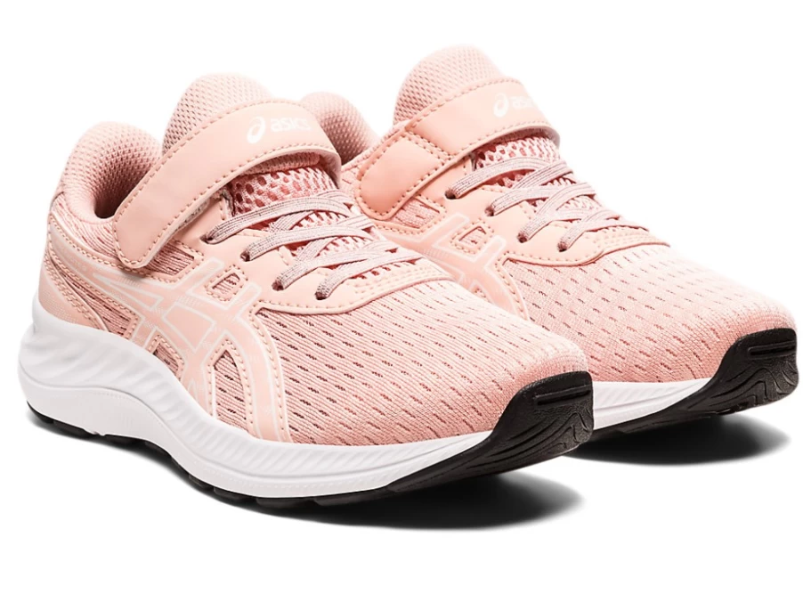 ASICS Kids PRE EXCITE 9 Preschool Shoes - Frosted Rose/White - Lightweight Running Sneakers for Children