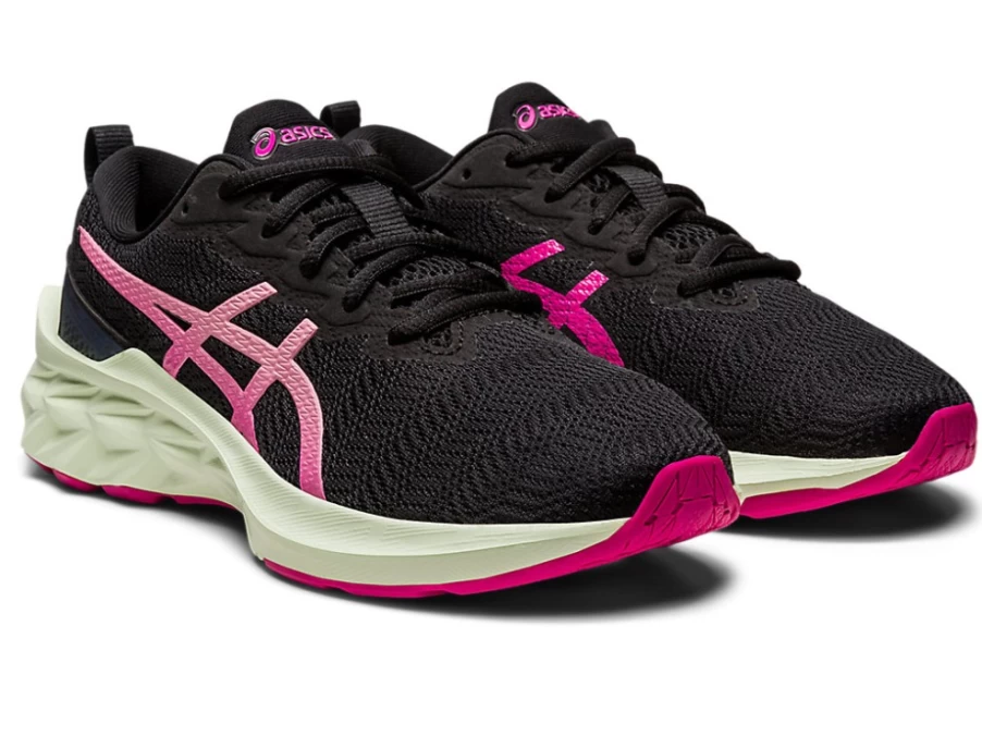 ASICS NOVABLAST 2 Kids' Running Shoes - Black/Fruit Punch - Grade School Sneakers