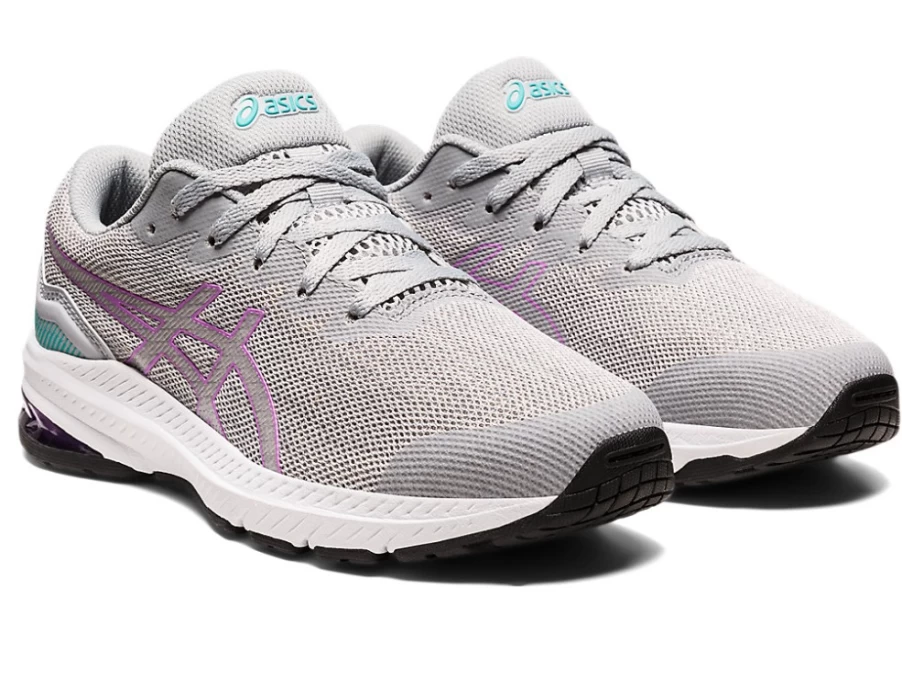 ASICS GT-1000 11 Kids' Running Shoes - Piedmont Grey/Lavender Glow - Grade School Sneakers