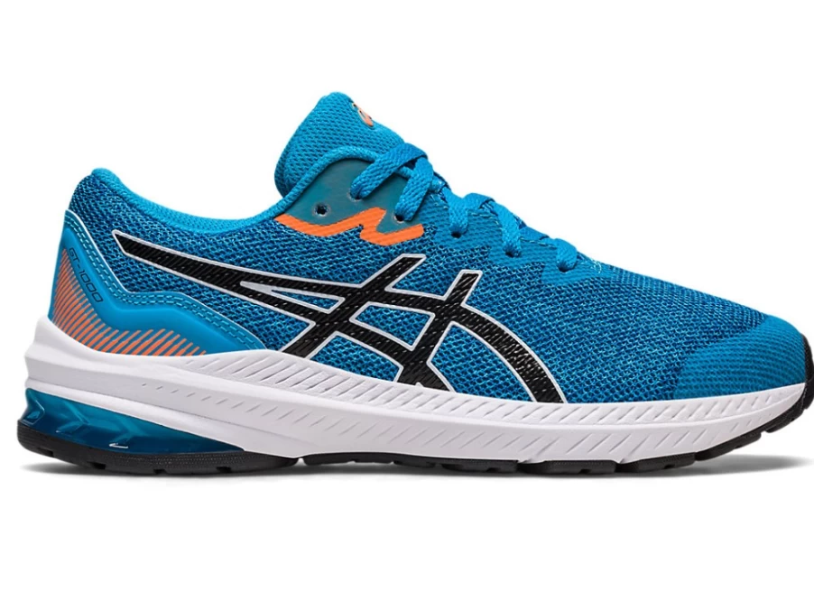 ASICS GT-1000 Kids' Running Shoes - Island Blue/Black - Grade School Athletic Sneakers