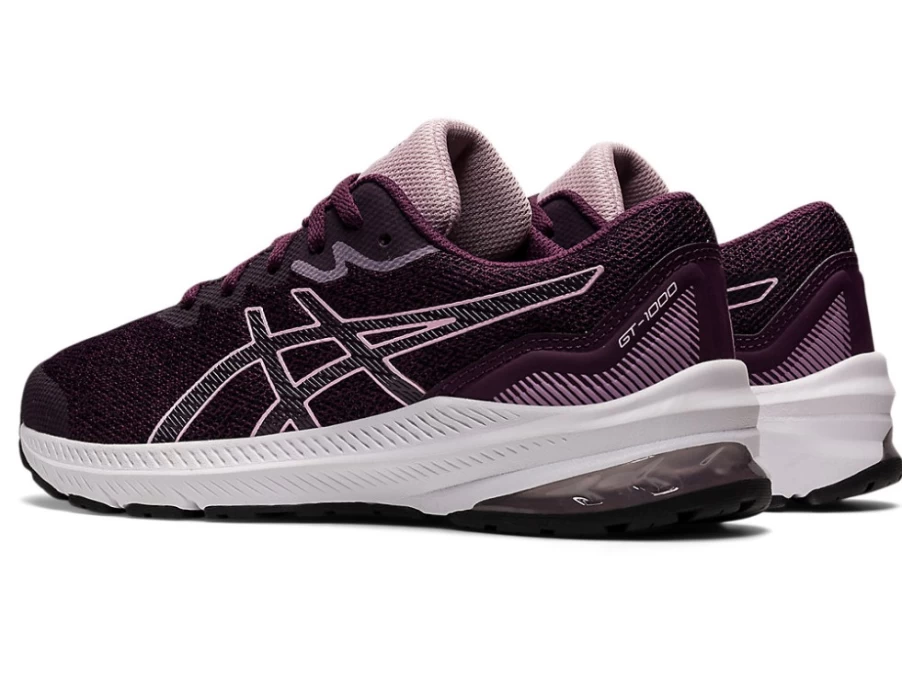 ASICS GT-1000 11 Kids' Running Shoes - Deep Plum/Barely Rose | Grade School Sneakers