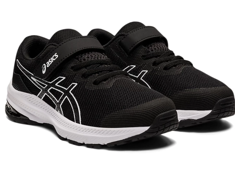 ASICS GT-1000 11 Pre-School Running Shoes for Kids - Black/White