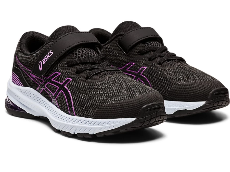 ASICS GT-1000 11 Kids' Preschool Running Shoes - Graphite Grey/Orchid