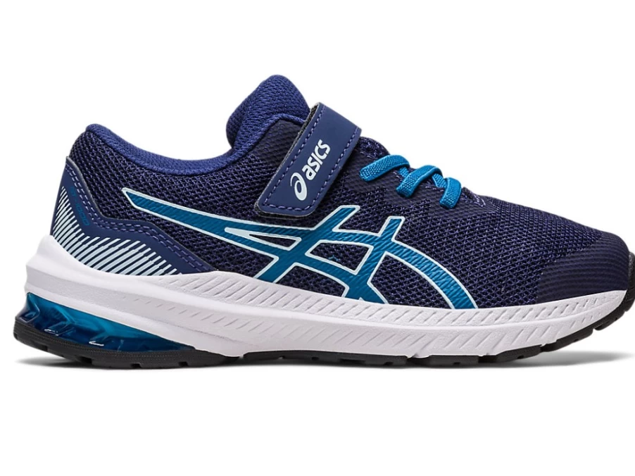 ASICS GT-1000 11 Kids' Running Shoes - Indigo Blue/Reborn Blue - Pre-School Athletic Sneakers