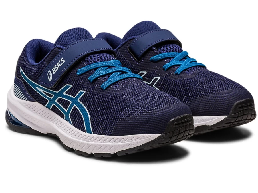 ASICS GT-1000 11 Kids' Running Shoes - Indigo Blue/Reborn Blue - Pre-School Athletic Sneakers