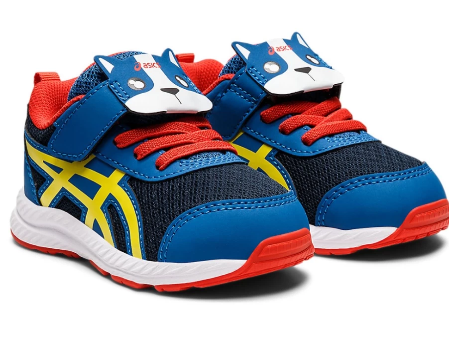 ASICS Contend 7 Kids' Running Shoes - Lake Drive/Vibrant Yellow - Toddler Size