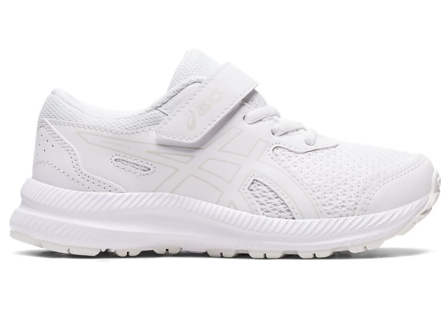ASICS Contend 8 Preschool Kids' Running Shoes - White/White