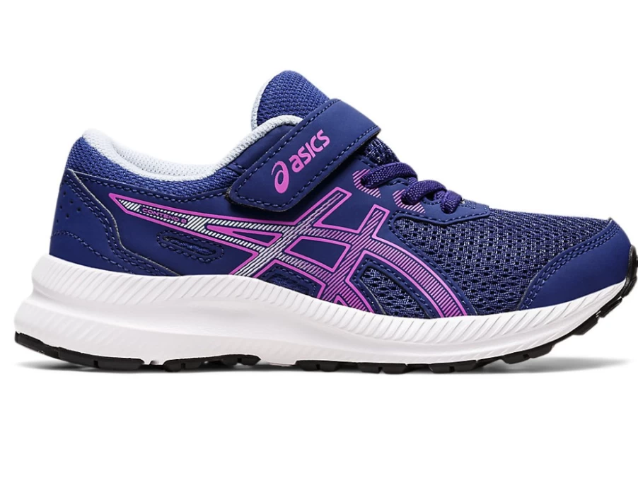 ASICS Contend 8 Preschool Running Shoes for Kids - Dive Blue/Orchid
