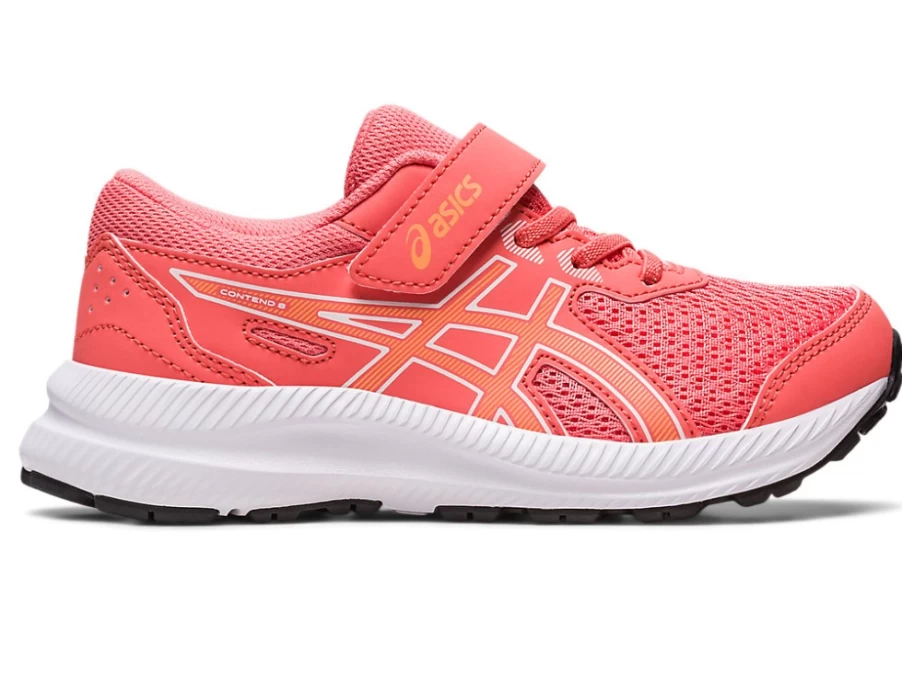 ASICS Contend 8 Pre-School Kids' Running Shoes - Papaya/Summer Dune