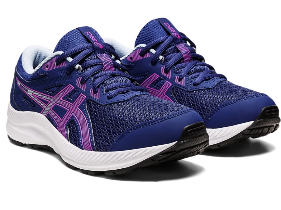 ASICS CONTEND 8 Kids' Running Shoes - Dive Blue/Orchid - Grade School Sneakers