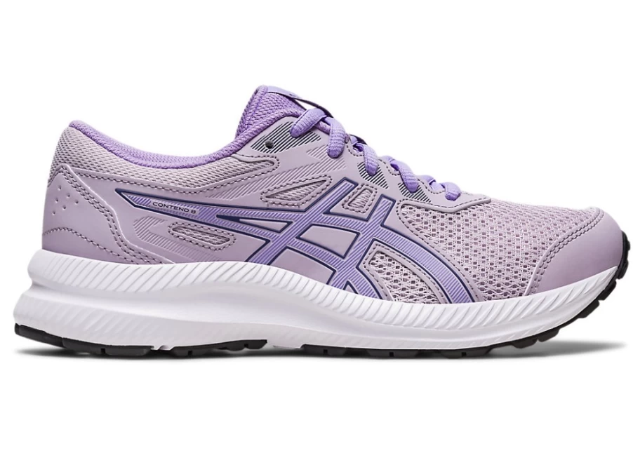 ASICS Contend 8 Kids' Running Shoes in Dusk Violet/Digital Violet - Grade School Sneakers