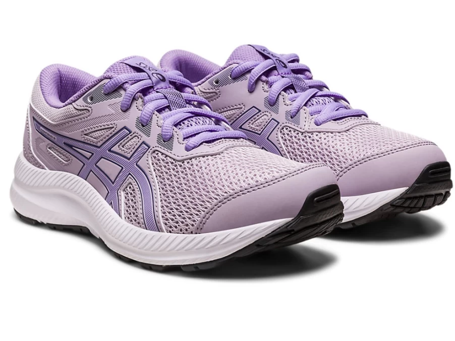 ASICS Contend 8 Kids' Running Shoes in Dusk Violet/Digital Violet - Grade School Sneakers