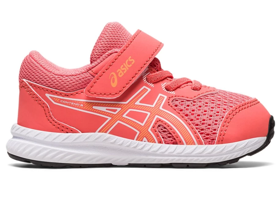 ASICS Contend 8 Kids' Running Shoes - Toddler Size in Papaya/Summer Dune