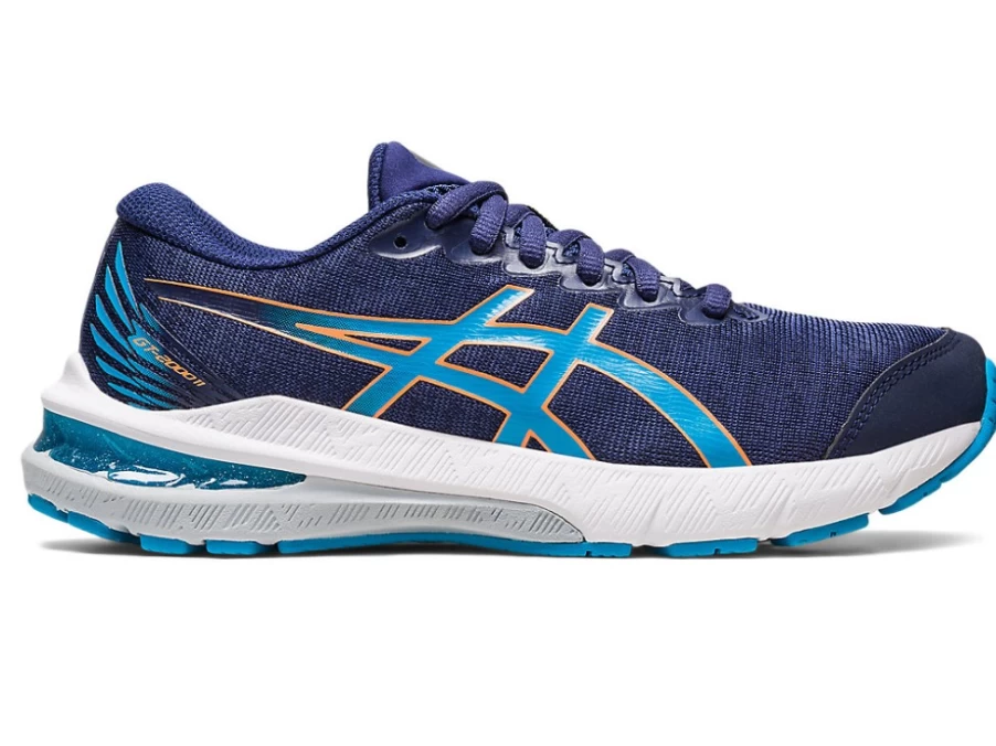 ASICS GT-2000 11 Kids' Running Shoes - Indigo Blue/Island Blue - Grade School Athletic Sneakers