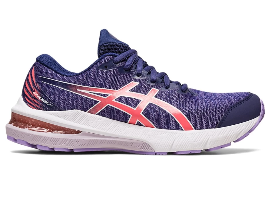 ASICS GT-2000 11 Kids' Running Shoes - Indigo Blue/Papaya - Grade School Athletic Sneakers