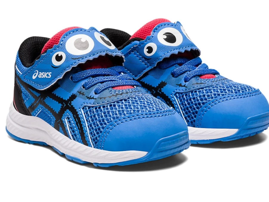 ASICS Contend 8 Toddler Shoes for Kids - Blue Coast/Black - School Yard Sneakers