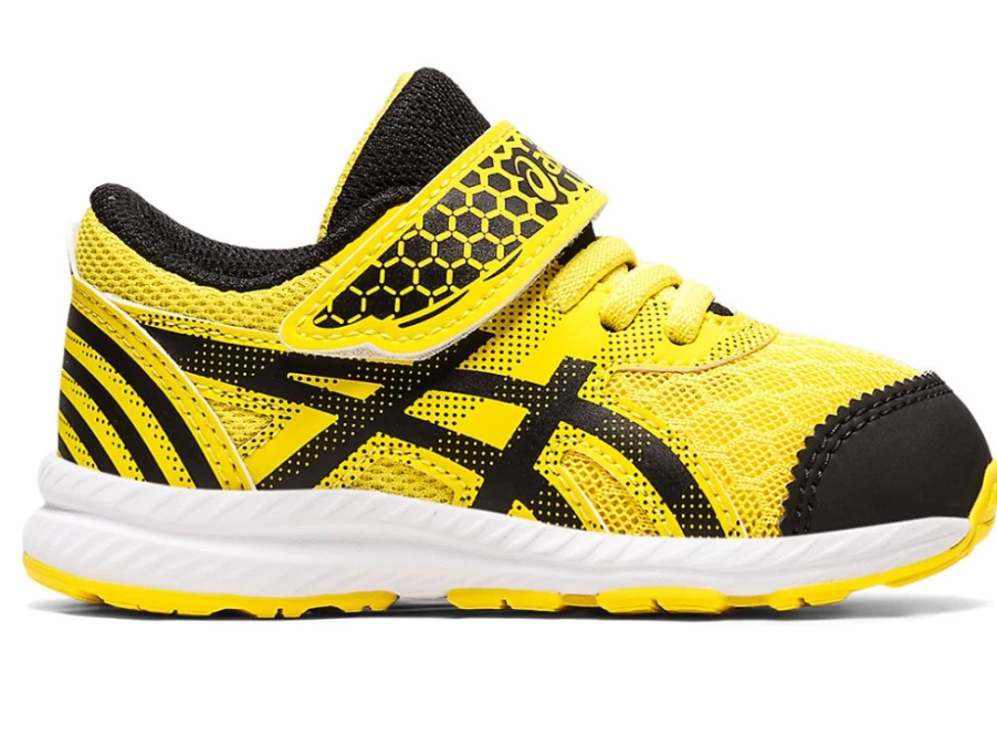 ASICS Contend 8 Kids' Running Shoes - Vibrant Yellow/Black - Toddler Size for School & Play
