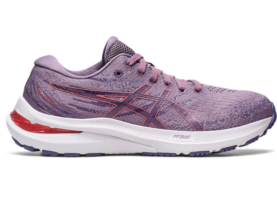 ASICS GEL-KAYANO 29 Kids' Running Shoes - Violet Quartz/Papaya - Grade School Support & Cushion