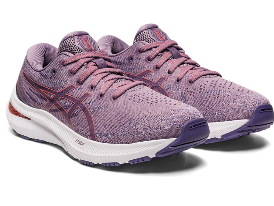 ASICS GEL-KAYANO 29 Kids' Running Shoes - Violet Quartz/Papaya - Grade School Support & Cushion