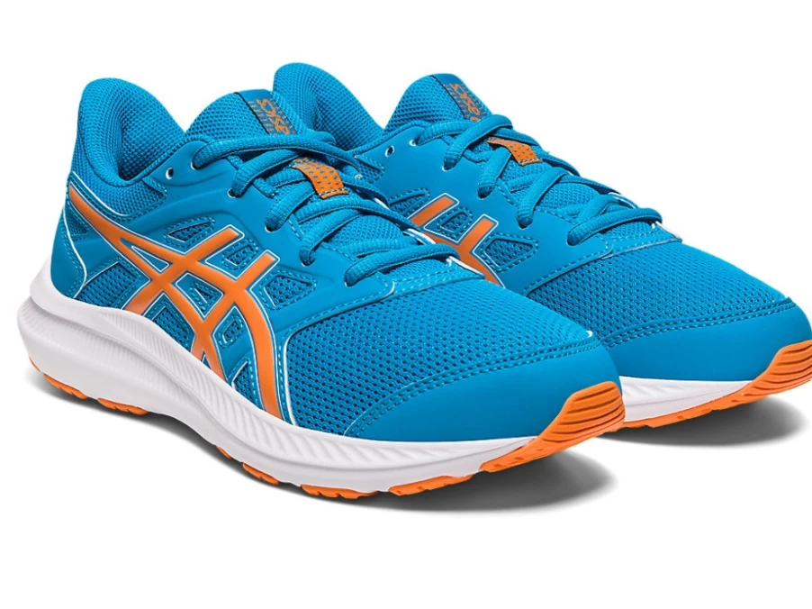 ASICS JOLT 4 Kids' Running Shoes - Island Blue/Sun Peach - Grade School Sneakers