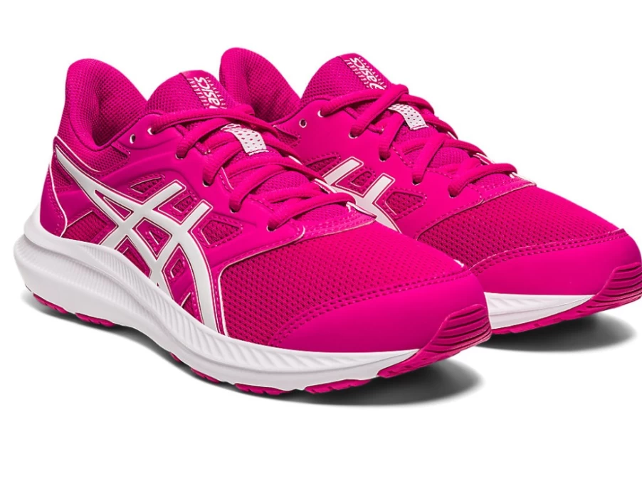 ASICS JOLT 4 Kids' Grade School Running Shoes - Pink Rave/White