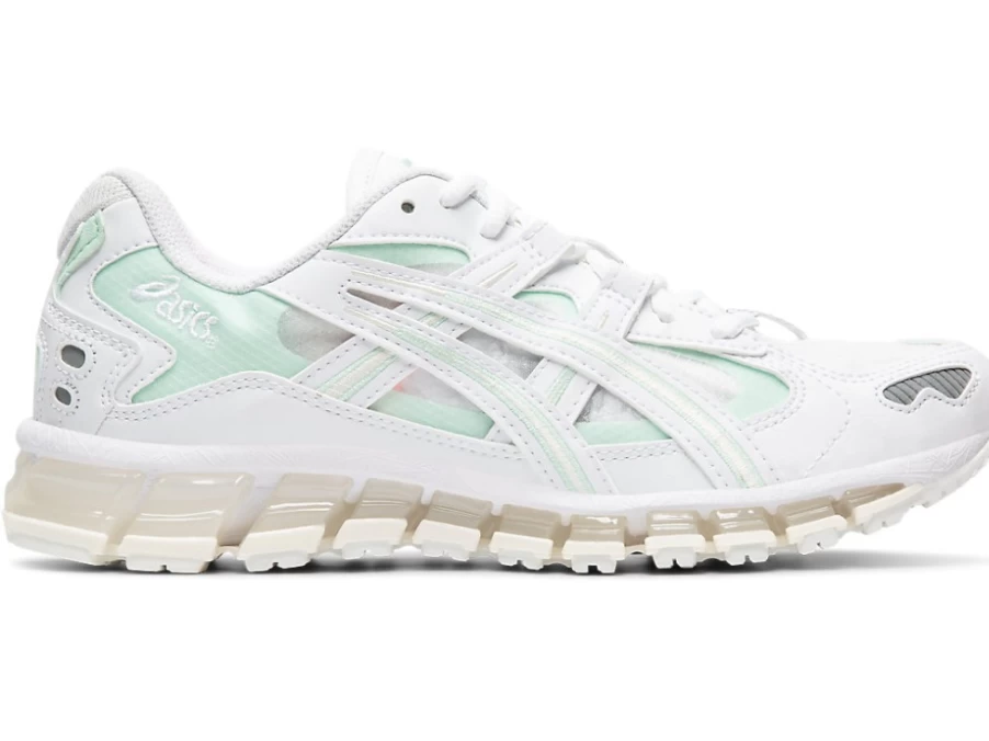 ASICS Women's GEL-KAYANO 5 360 Running Shoes in White/Mint Tint