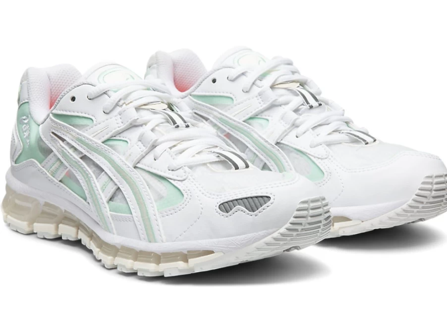 ASICS Women's GEL-KAYANO 5 360 Running Shoes in White/Mint Tint