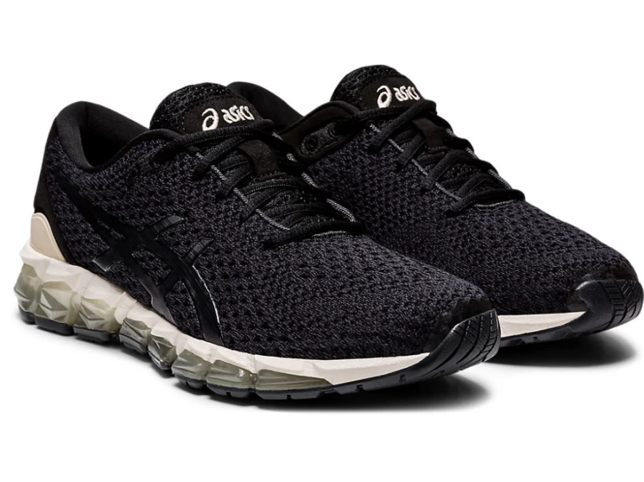 ASICS Women's GEL-QUANTUM 360 5 KNIT Running Shoes - Black/Cozy Pink