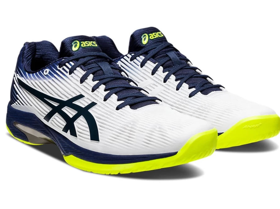 ASICS Men's SOLUTION SPEED FF Tennis Shoes White/Peacoat