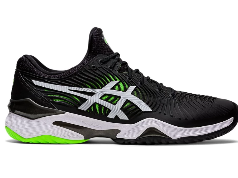 ASICS Men's COURT FF 2 Tennis Shoes - Black/Green Gecko
