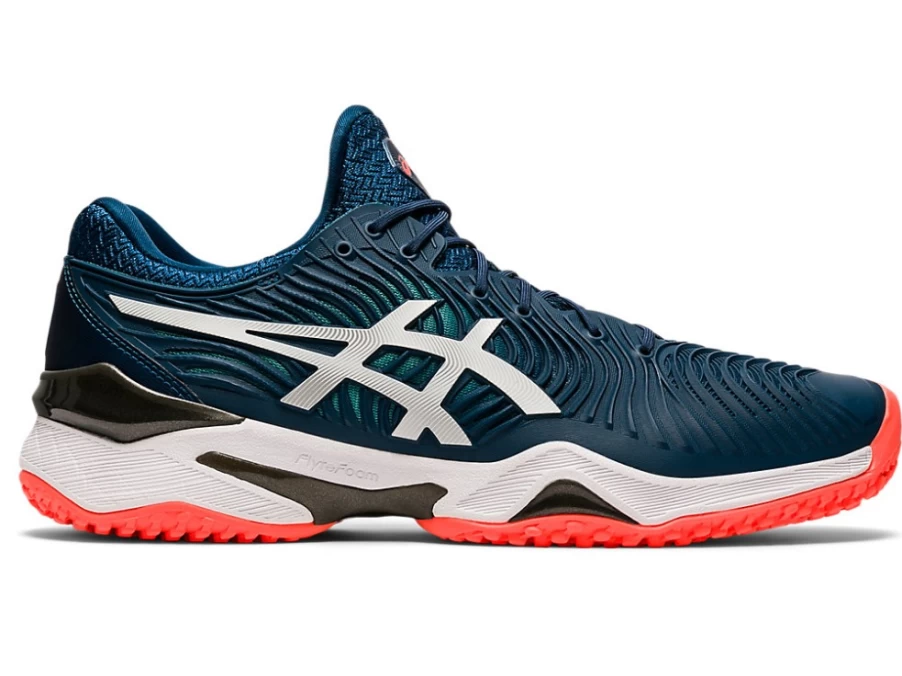 ASICS Men's COURT FF 2 OC Tennis Shoes in Mako Blue/White