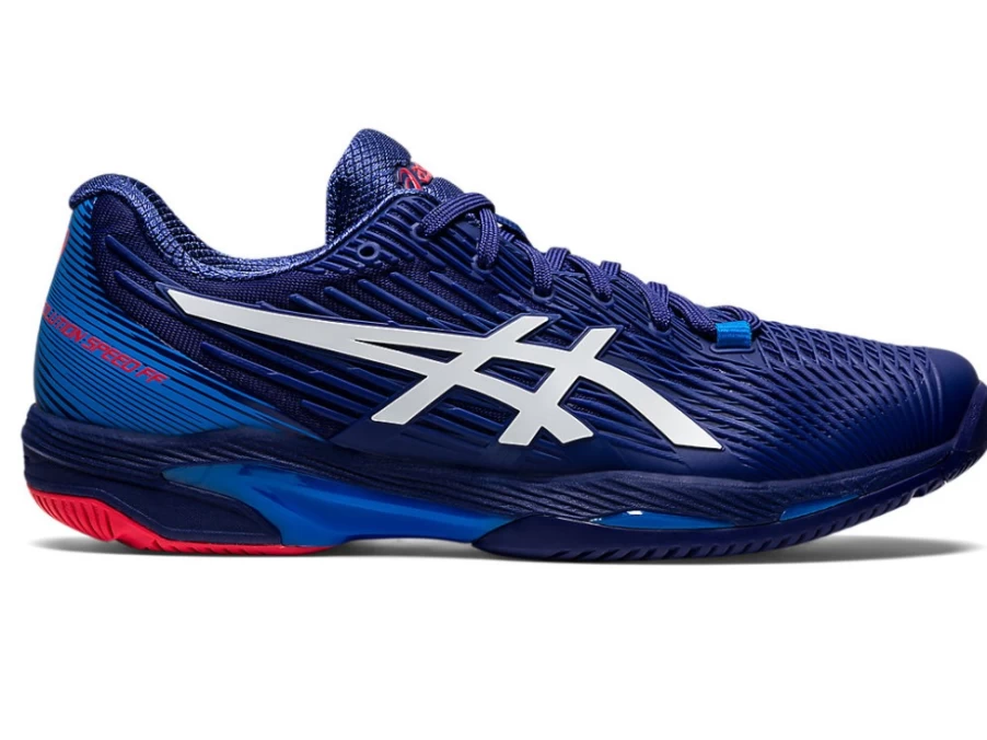 ASICS Men's SOLUTION SPEED FF Tennis Shoes in Dive Blue/White - Lightweight Performance Court Sneakers