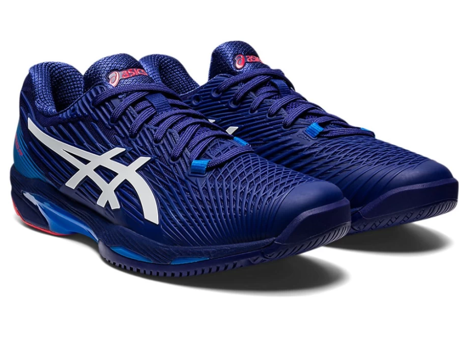 ASICS Men's SOLUTION SPEED FF Tennis Shoes in Dive Blue/White - Lightweight Performance Court Sneakers