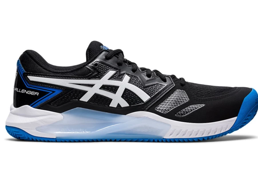 ASICS GEL-Challenger 13 Clay Tennis Shoes for Men - Black/Electric Blue
