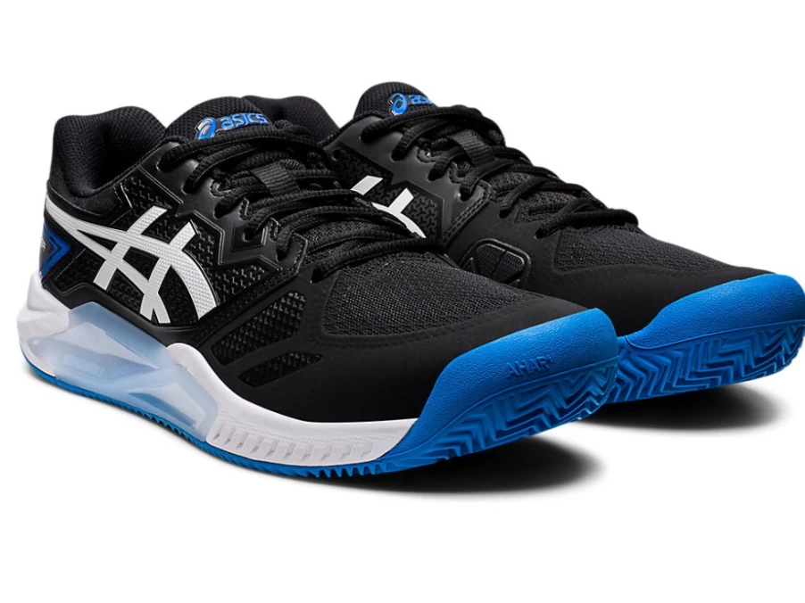 ASICS GEL-Challenger 13 Clay Tennis Shoes for Men - Black/Electric Blue