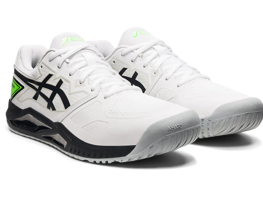 ASICS Men's GEL-Challenger 13 Running Shoes - White/Green Gecko