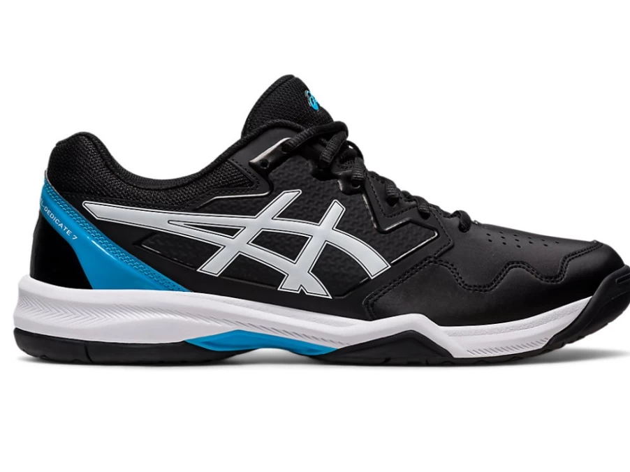 ASICS GEL-Dedicate 7 Men's Running Shoes - Black/Island Blue