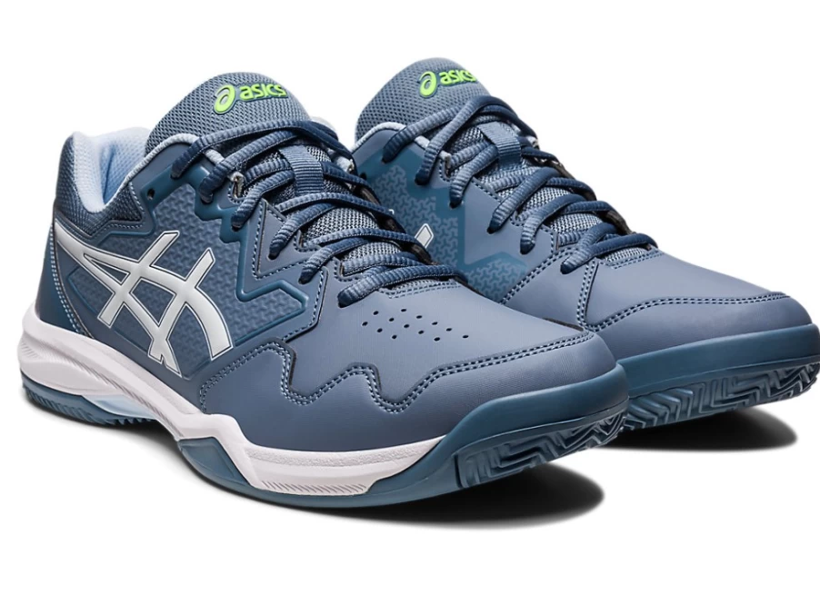 ASICS Men's GEL-Dedicate 7 Clay Tennis Shoes in Steel Blue/White