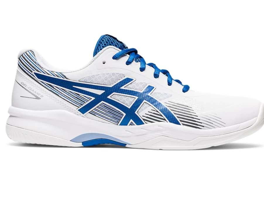 ASICS GEL-GAME 8 Men's Tennis Shoes - White/Lake Drive