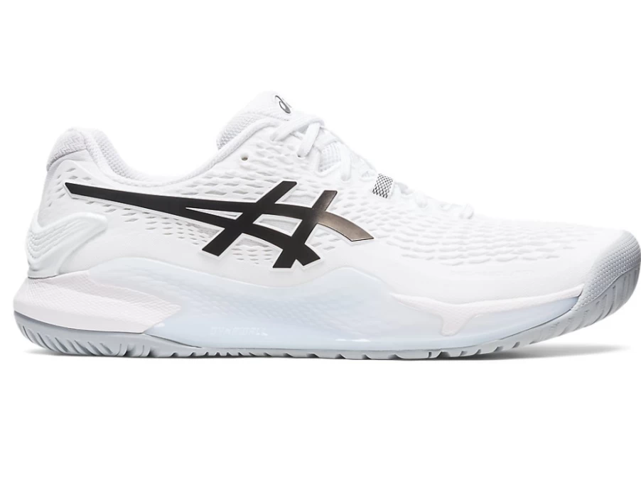ASICS Men's GEL-RESOLUTION 9 Tennis Shoes - White/Black
