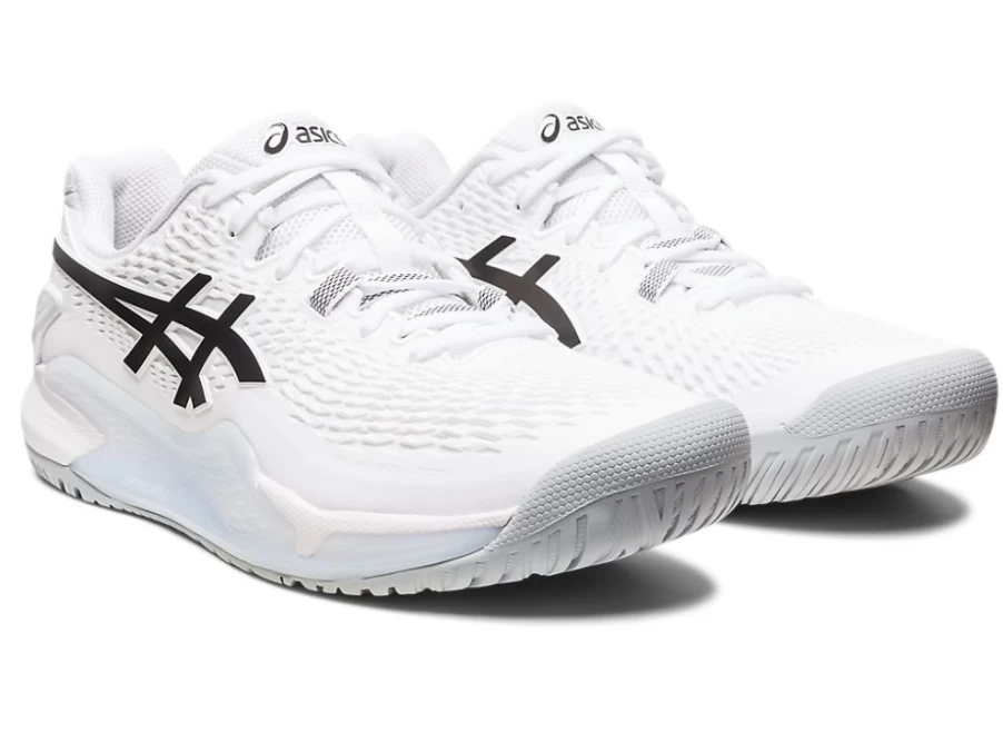 ASICS Men's GEL-RESOLUTION 9 Tennis Shoes - White/Black