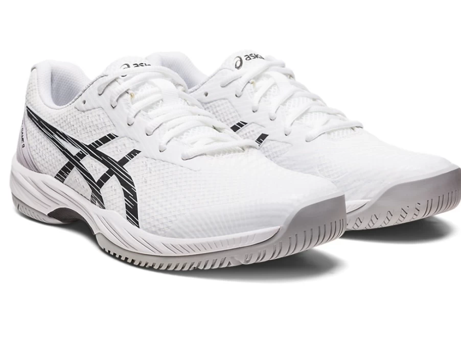 ASICS GEL-GAME 9 White/Black Men's Tennis Shoes for Optimal Performance