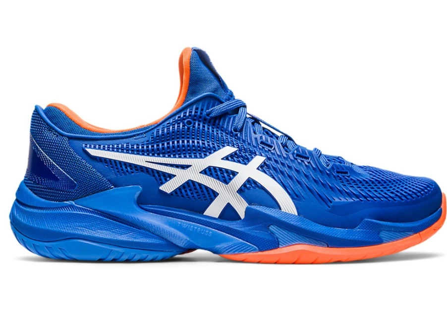 ASICS Men's COURT FF 3 NOVAK Tennis Shoes in Tuna Blue/White